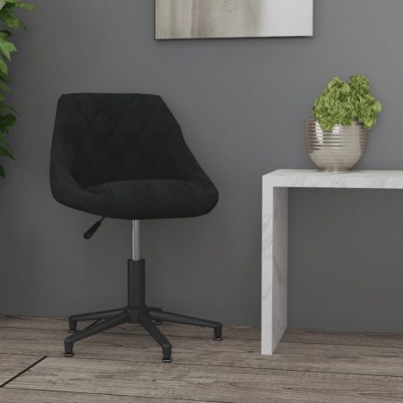 Bild på vidaXL Snurrbar kontorsstol svart sammet