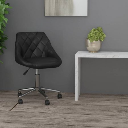 Bild på vidaXL Snurrbar kontorsstol svart konstläder