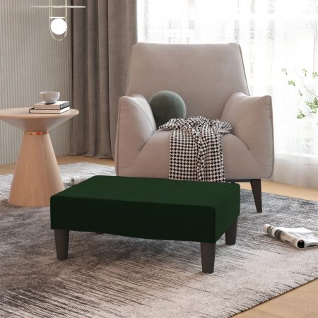 Bild på vidaXL Fotpall mörkgrön 78x56x32 cm sammet