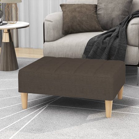 Bild på vidaXL Fotpall brun 78x56x32 cm tyg