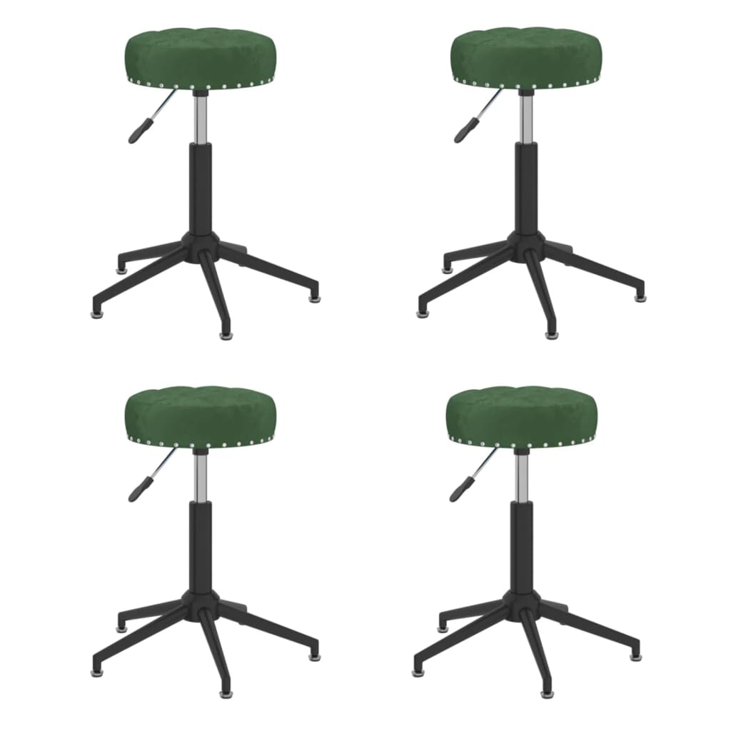 8720286724798_a_en_hd_1 Bild på vidaXL Snurrbara matstolar 4 st mörkgrön sammet