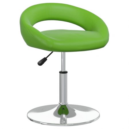 Bild på vidaXL Snurrbar matstol grön konstläder