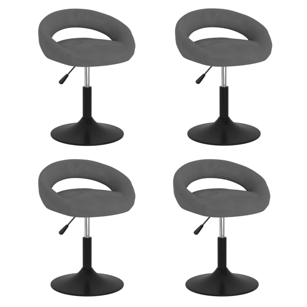 8720286727638_a_en_hd_1 Bild på vidaXL Snurrbara matstolar 4 st mörkgrå sammet