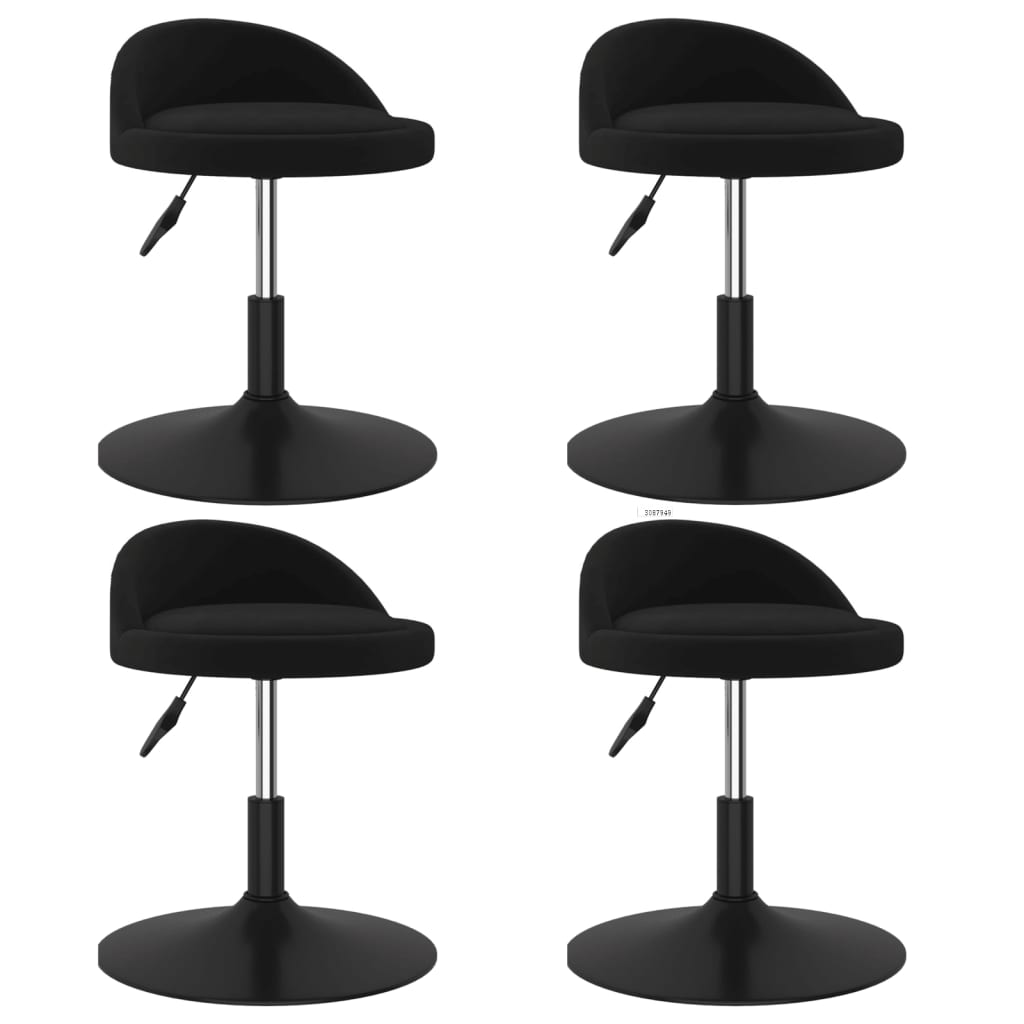 8720286731802_a_en_hd_1 Bild på vidaXL Snurrbara matstolar 4 st svart sammet