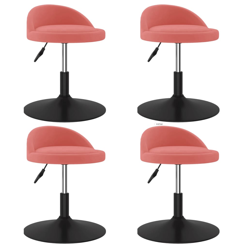 8720286731888_a_en_hd_1 Bild på vidaXL Snurrbara matstolar 4 st rosa sammet