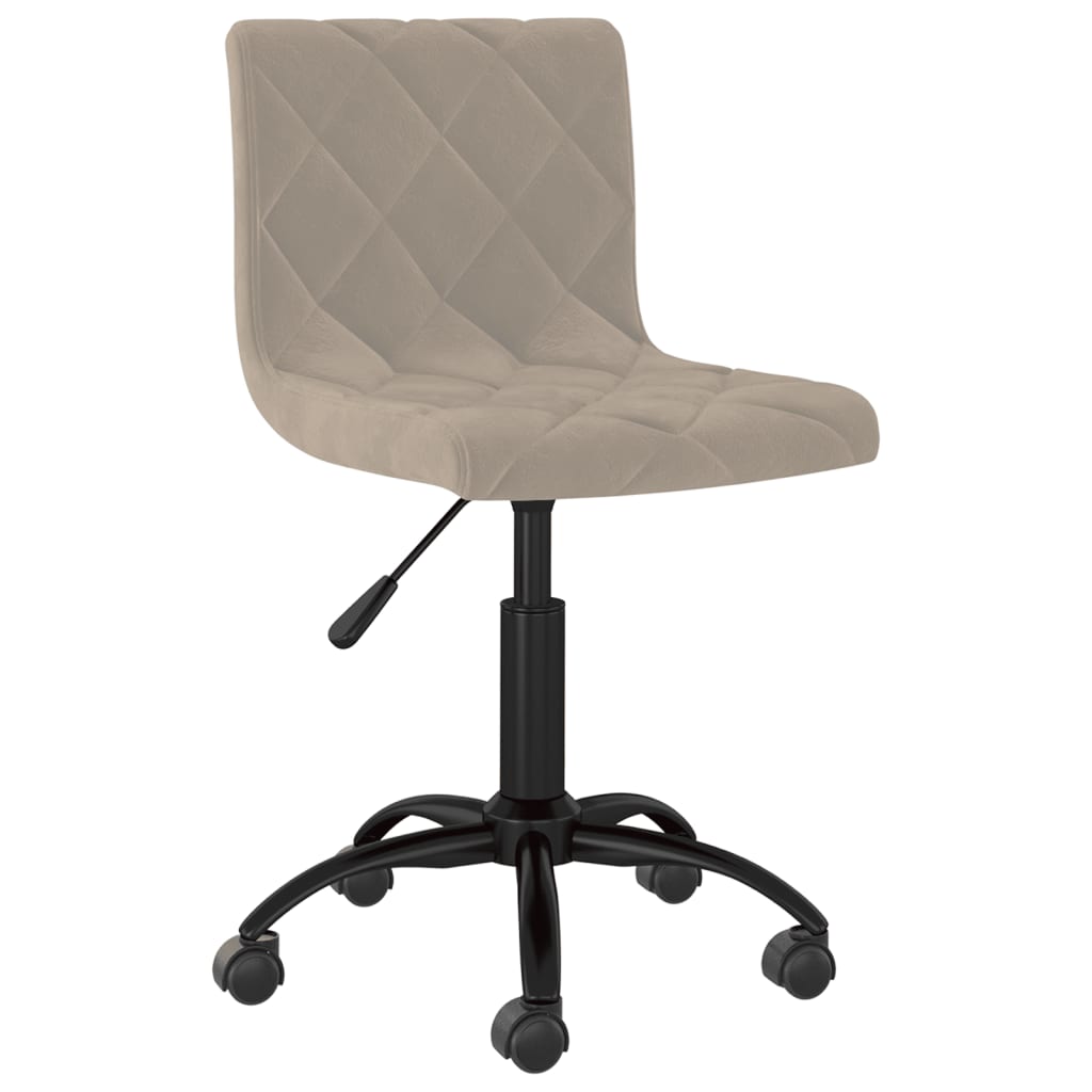 8720286734322_a_en_hd_1 Bild på vidaXL Snurrbar kontorsstol ljusgrå sammet