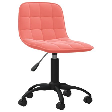 Bild på vidaXL Snurrbar kontorsstol rosa sammet