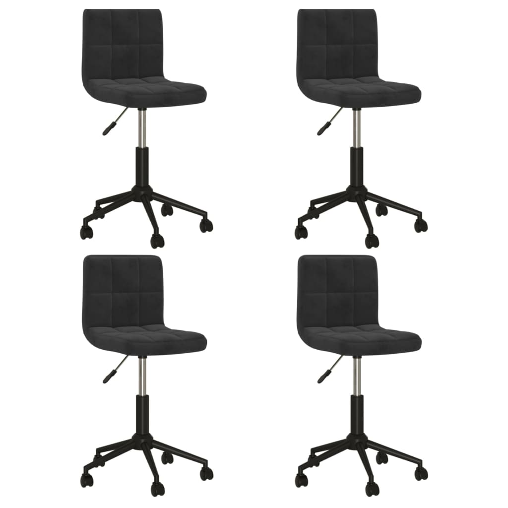 8720286742853_a_en_hd_1 Bild på vidaXL Snurrbara matstolar 4 st svart sammet