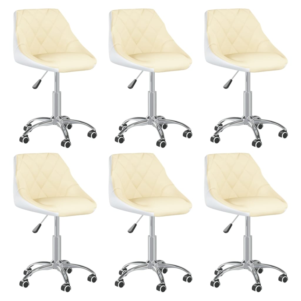 8720286752678_a_en_hd_1 Bild på vidaXL Snurrbara matstolar 6 st gräddvit och vit konstläder