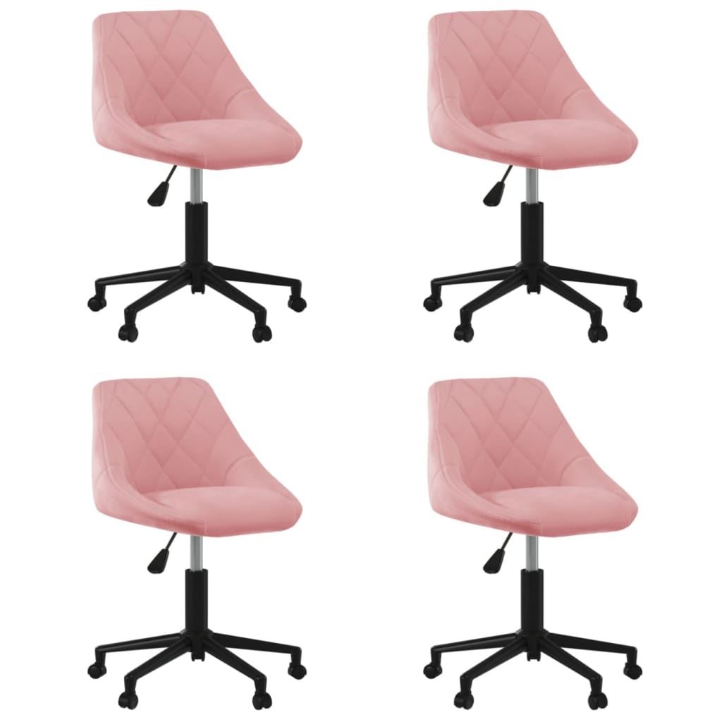 8720286755433_a_en_hd_1 Bild på vidaXL Snurrbara matstolar 4 st rosa sammet