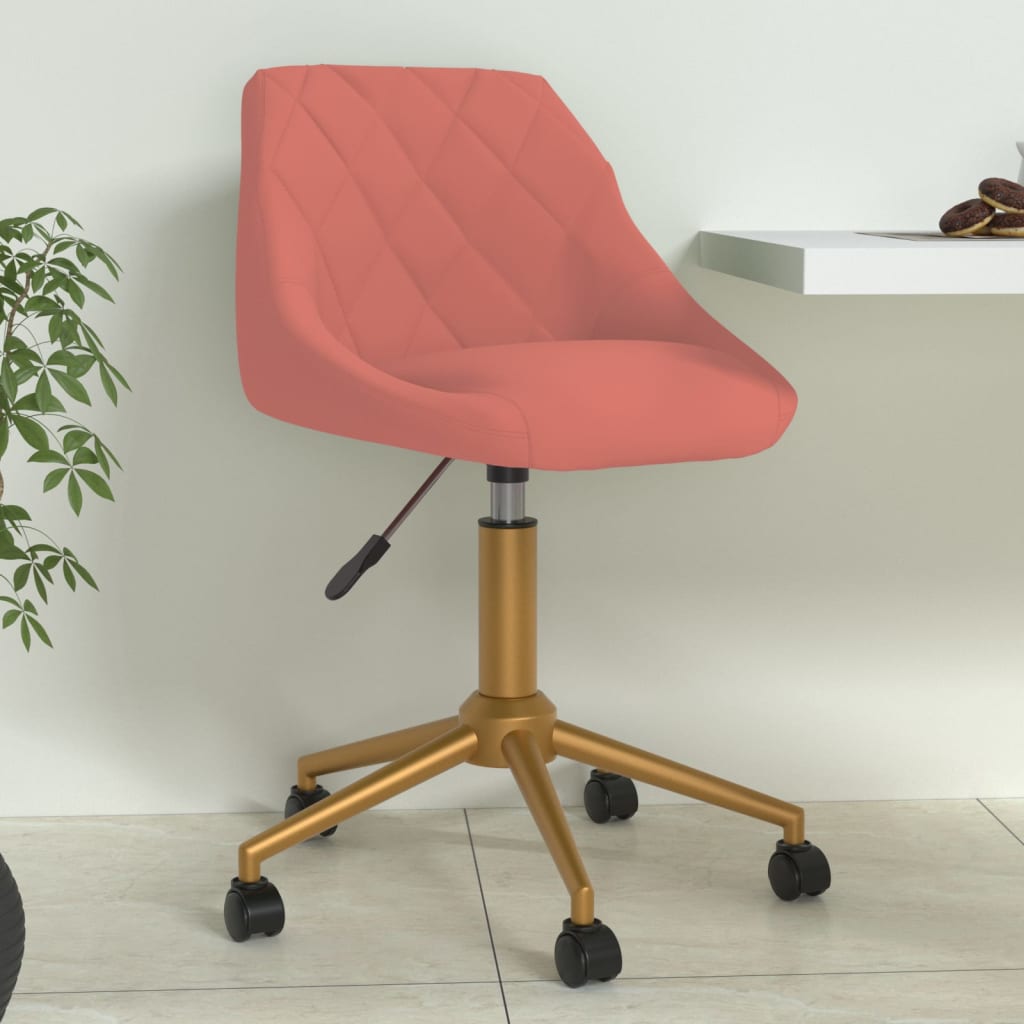 8720286755983_m_en_hd_1 Bild på vidaXL Snurrbar kontorsstol rosa sammet