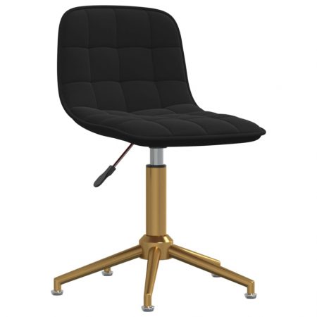 Bild på vidaXL Snurrbar kontorsstol svart sammet