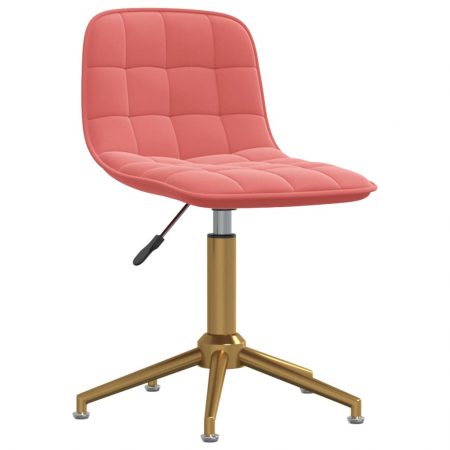 Bild på vidaXL Snurrbar kontorsstol rosa sammet