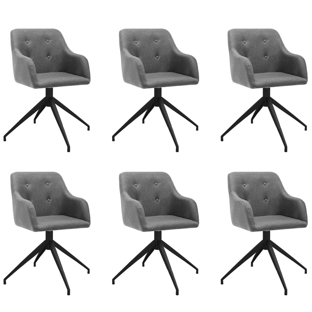 8720286777763_a_en_hd_1 Bild på vidaXL Snurrbara matstolar 6 st ljusgrå tyg