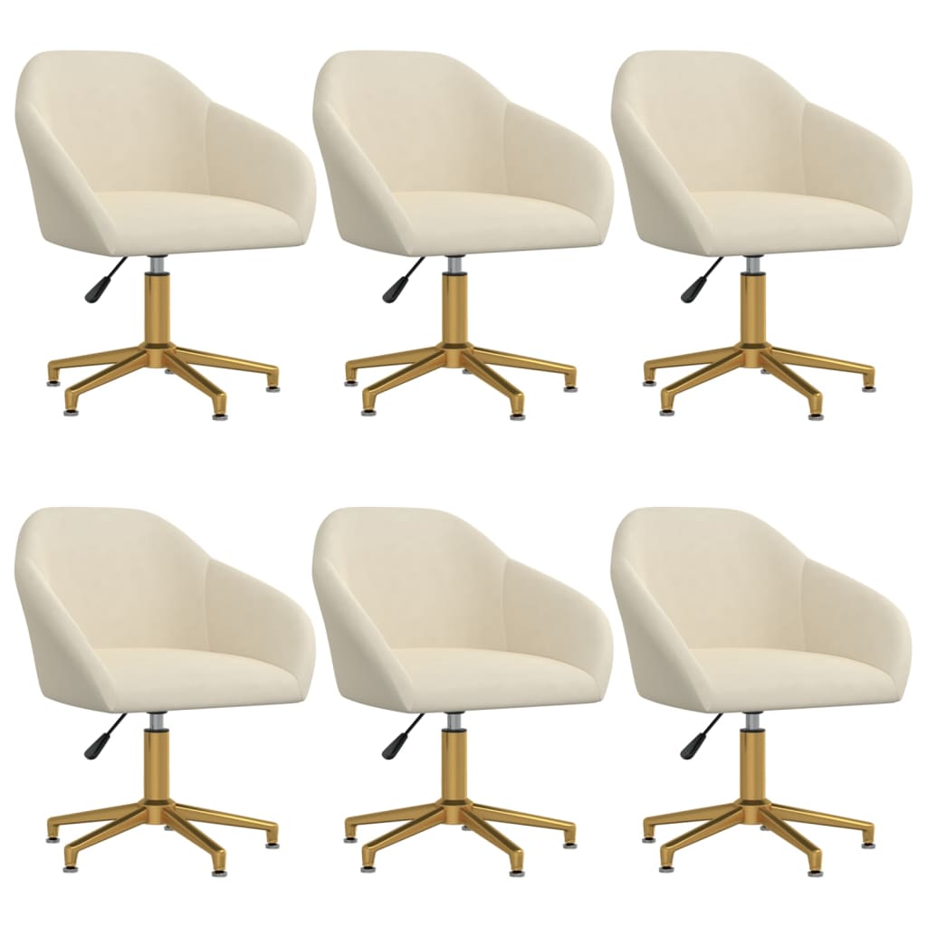 8720286780169_a_en_hd_1 Bild på vidaXL Snurrbara matstolar 6 st gräddvit sammet