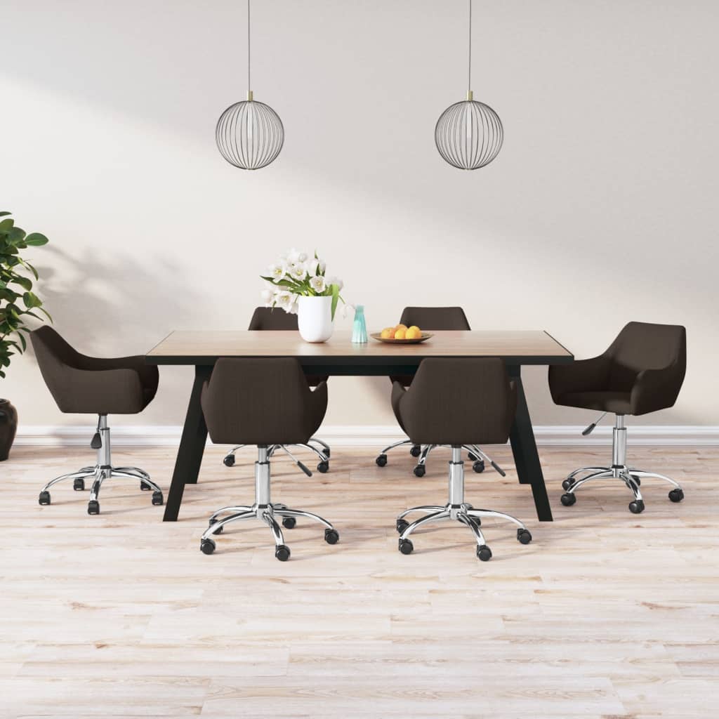 8720286785720_m_en_hd_1 Bild på vidaXL Snurrbara matstolar 6 st mörkbrun tyg