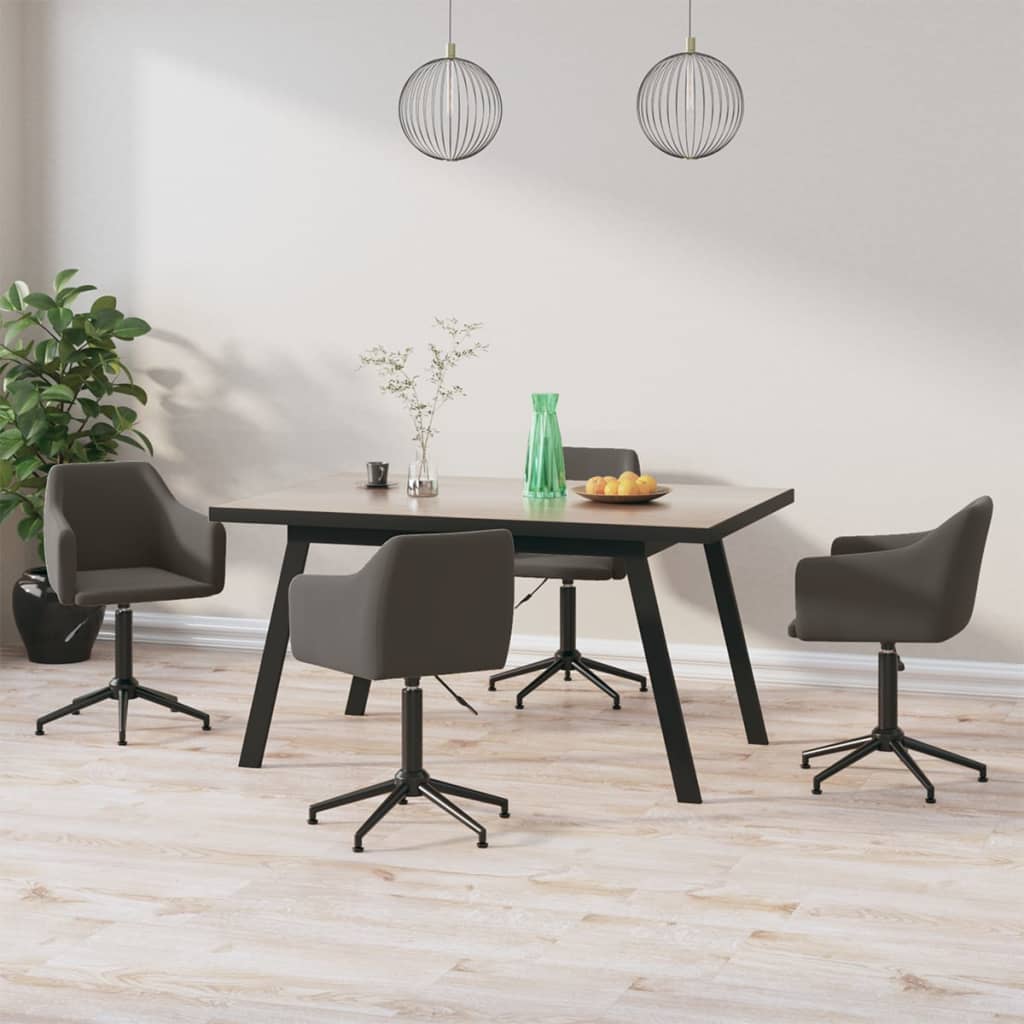 8720286790083_m_en_hd_1 Bild på vidaXL Snurrbara matstolar 4 st mörkgrå sammet