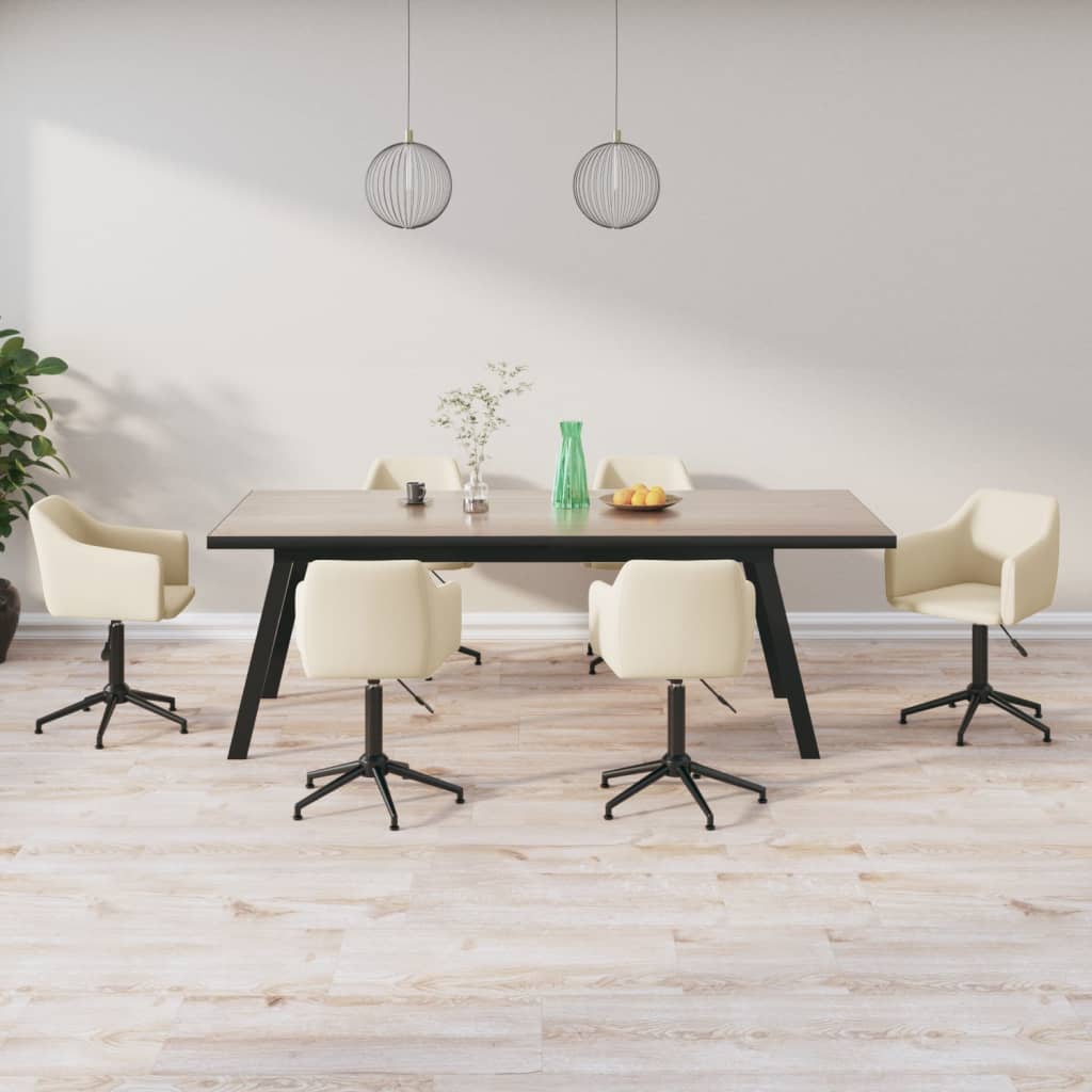 8720286790274_m_en_hd_1 Bild på vidaXL Snurrbara matstolar 6 st gräddvit sammet