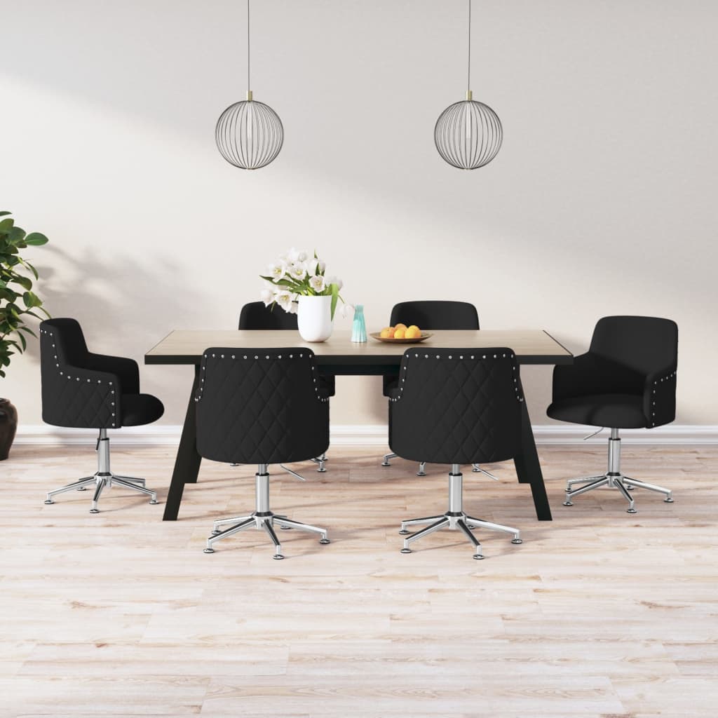 8720286806777_m_en_hd_1 Bild på vidaXL Snurrbara matstolar 6 st svart tyg