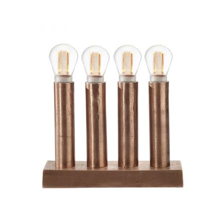 Bild på NOTICE Ljusstake Paket Råkoppar 25 cm från PR Home