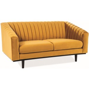 Alden 2- sits soffa - Orange sammet - 2-sits soffor
