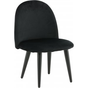 2 st Alice matstol XXS - Svart sammet - Klädda & stoppade stolar