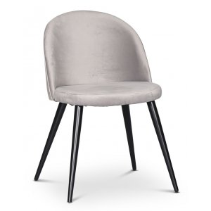 2 st Alice stol - Beigegrå Sammet - Klädda & stoppade stolar