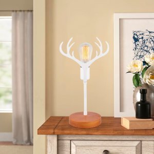 Antler bordslampa - Valnöt/vit - Bordslampor -Lampor - Bordslampor