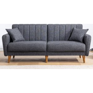 Aqua 3-sits bäddsoffa - Mörkgrå - 3-sits soffor