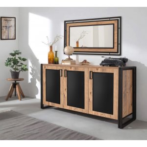 Arcas skänk - Furu/svart - Skänkar & Sideboards -Skänkar & Sideboards - Hyllor & Förvaring