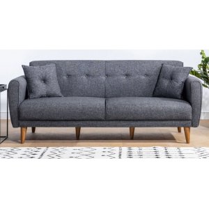 Aria 3-sits bäddsoffa - Mörkgrå - 3-sits soffor