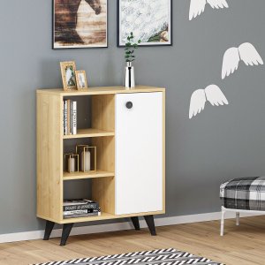 Athena skåp - Safir/ek/vit - Skåp -Skåp - Hyllor & Förvaring