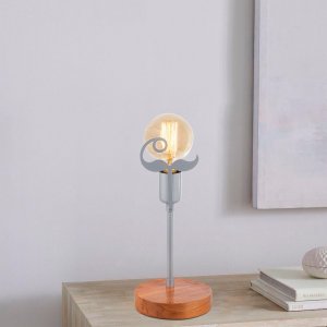 Beami bordslampa - Valnöt/silver - Bordslampor -Lampor - Bordslampor