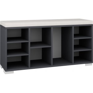 Bodil skoskåp - Antracit/vit - Skoskåp -Skoskåp - Hallmöbler