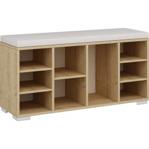 Bodil skoskåp - Safir ek/vit - Skoskåp -Skoskåp - Hallmöbler