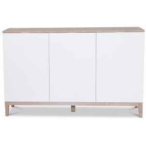 Borgholm sideboard - Vit / Ek - Skänkar & Sideboards -Skänkar & Sideboards - Hyllor & Förvaring