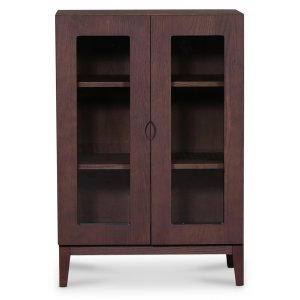 Borgholm vitrinskåp - Smoked oak - Vitrinskåp & Glasskåp -Vitrinskåp & Glasskåp - Hyllor & Förvaring