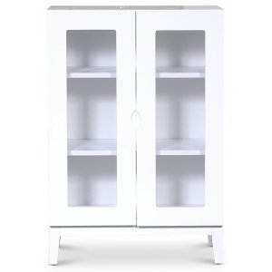 Borgholm vitrinskåp - Vit - Vitrinskåp & Glasskåp -Vitrinskåp & Glasskåp - Hyllor & Förvaring