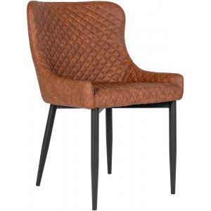 Boston Matstol - Vintage brun/svart - Konstläderklädda stolar