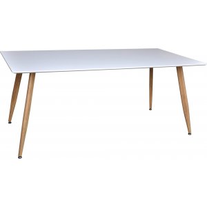 Bridge matbord 180 cm - Vit/ek - Övriga matbord
