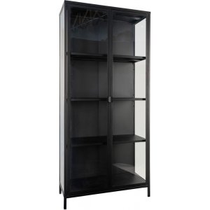 Brisbane Vitrinskåp - Svart/glas - Vitrinskåp & Glasskåp -Vitrinskåp & Glasskåp - Hyllor & Förvaring