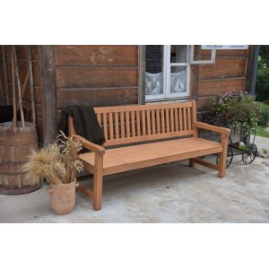 Brooklyn trädgårdsbänk - Cappuccino - Utesoffor