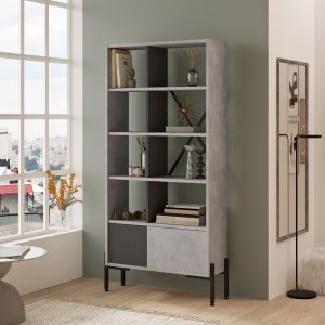 Bruno bokhylla - Antracit - Bokhyllor -Hyllor - Bokhyllor