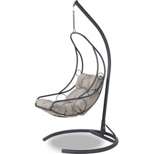 Cali hängstol - Antracit/grå + Möbelvårdskit för textilier - Hängstolar