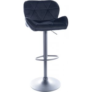 2 st Charlie barstol - Svart sammet - Barstolar