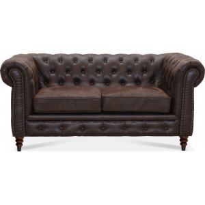 Chesterfield Cambridge 2-sits soffa - Vintage tyg - 2-sits soffor