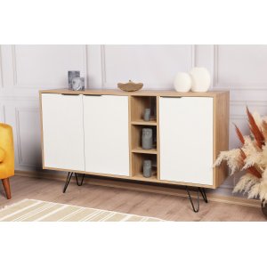 Clara skänk - Ek/vit - Skänkar & Sideboards -Skänkar & Sideboards - Hyllor & Förvaring