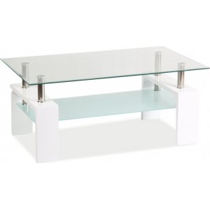 Clemson Basic 2 soffbord 100 cm - Transparent - Glasbord