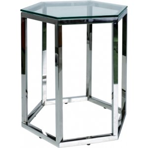 Conti soffbord 48 x 42 cm - Krom - Glasbord
