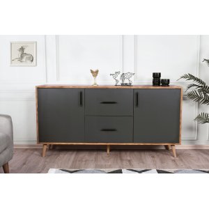 Cordoba skänk - Valnöt/antracit - Skänkar & Sideboards -Skänkar & Sideboards - Hyllor & Förvaring